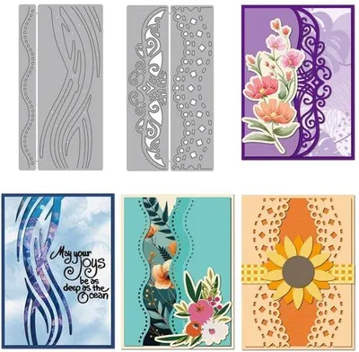 Produktbild von Kartonensnitzmaschine - Gleichmäßige Sägeblätter - Schnittstichel für Karten - Stanzmaschine - Stanzstempel - Scrapbooking - Kohlenstahl 74x144mm - Schnittstanzstempel