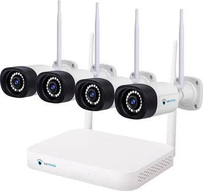 Produktbild von LUVISION Dual WLAN Funk Video Überwachungssystem 10 Kanal Mini NVR 5MP Überwachungskamera Mikrofon Cloud (Versandrückläufer)