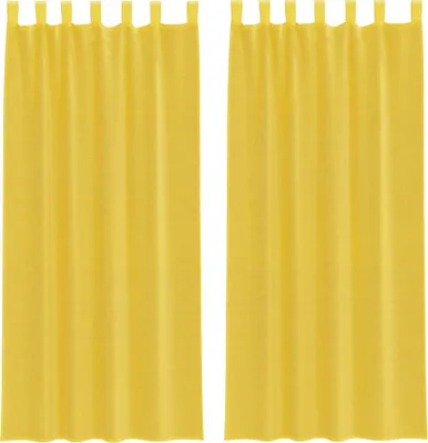 Produktbild von Voile Vorhänge mit Stangentaschen 2 Stk. Gelb