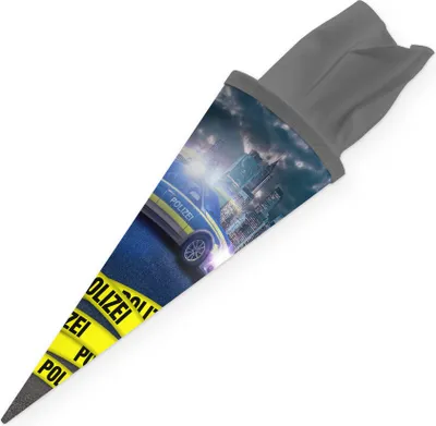 Produktbild von itenga Geschwister Schultüte rund 35cm Polizei
