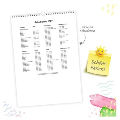 Produktbild von TRÖTSCH - Großbildkalender XL Familienplaner 2027 mit 6 Spalten