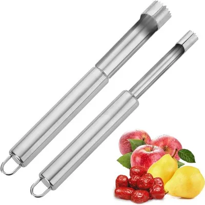 Set von 2 Stück - Edelstahl Apfelstecher für die Obstvorbereitung in der Küche