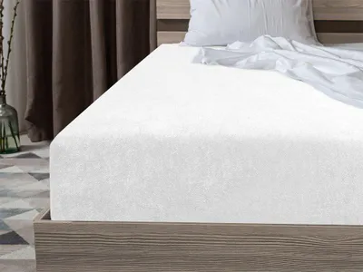 Produktbild von Fleece-Spannbettlaken MOLTON weiß 180x200