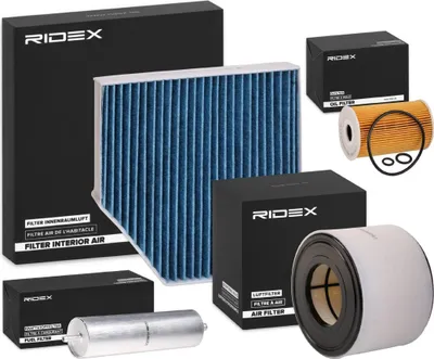 Produktbild von RIDEX Filterset Inspektionspaket Filtersatz für AUDI A6 Avant (4G5, 4GD, C7) A6 Limousine (4G2, 4GC, C7)