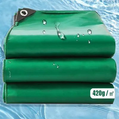 Productafbeelding van Afdekzeil 420 g/m², groen, waterdicht en scheurvast