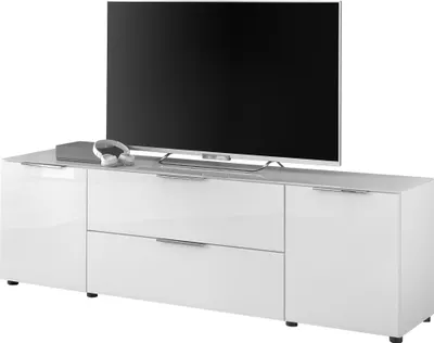 Produktbild von Lowboard >Sean< in Weiß, - 180x55x40 cm ( BxHxT)