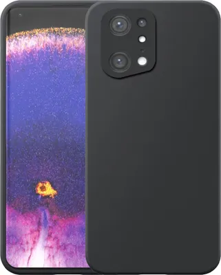 Immagine prodotto di Adatto per Oppo Find X5 Pro Custodia del telefono nero Custodia flessibile in silicone TPU - Custodia posteriore flessibile in silicone TPU - Nero - Smartphonics
