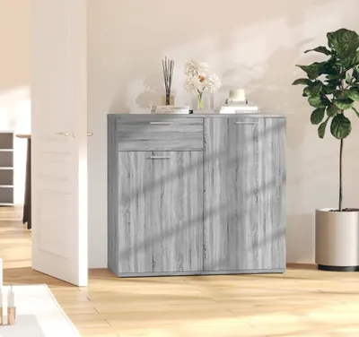 Obrázek produktu pro vidaXL Příborník Grey Sonoma 80x36x75 cm výrobek z odvozeného dřeva