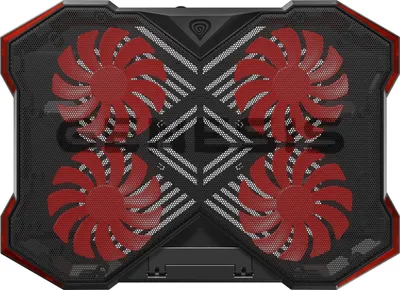 Image de GENESIS Oxid 260 Disque de refroidissement pour ordinateur portable 43,9 cm (17.3") 1010 RPM Noir, rouge