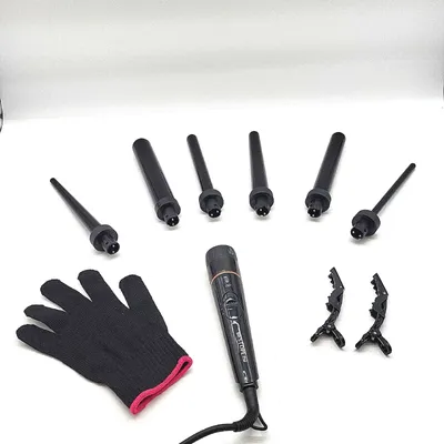 Produktbild von Bestope Lockenstab Große und Kleine Locken Set 6 in 1 Mit Verschiedenen Aufsätzen Antistatische Keramik Turmalin Beschichtung Welleneisen für Beach Waves
