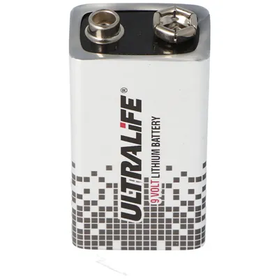 Zdjęcie produktu dla Bateria litowa Ultralife 9 V, blok E, U9VL, U9VL-J, U9VL-J-P