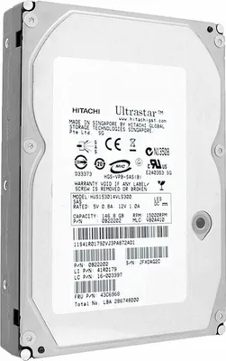 Produktbild von Hitachi 147GB, 3Gb/s, SAS, 15000 rpm Ultrastar, Serial Attached SCSI (SAS), 147 GB, 8,89 cm (3.5"), 5 - 55 °C, -40 - 70 °C, 10,16 cm