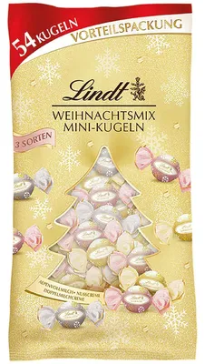 Produktbild von Lindt Weihnachtsmix Mini-Kugeln Glamour 268g