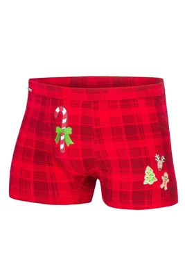 Obrázok produktu pre Pánske boxerky Candy Cane 017/42 Merry Christmas Červená S