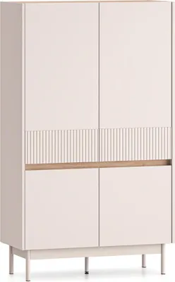 Immagine prodotto di FURNLUX Credenza Dunea Rovere e Beige 92cm / Colore principale: Beige / Dimensioni: 92 x 156 x 40 cm