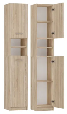Immagine prodotto di Armadietto stretto da bagno JANNO - rovere sonoma