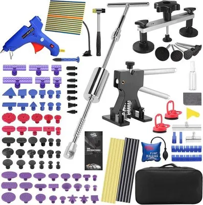 Produktbild von Famanu Ausbeulwerkzeugset Auto - Reparaturset für Dellen und Hagelschäden