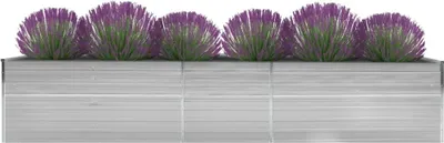 Immagine prodotto di Letto da giardino rialzato Acciaio zincato 400x80x45 cm Grigio