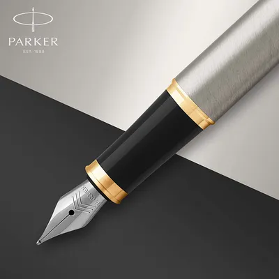 Produktbild von PARKER Füller IM     Brushed Metal                    F Blau Geschenkbox