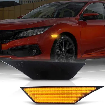 Produktbild von Led Seitenblinker für HONDA Civic X Typ FC FK | Type R | BJ ab 2015> | SCHWARZ