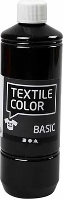 Produktbild von Textilfarbe, Schwarz, 500 ml/ 1 Fl.