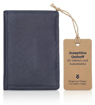 Produktbild von Josephine Osthoff EC-Karten und Ausweisetui Herren Leder Kreditkartenetui Kartenetui Damen RFID-Schutz slim wallet card case mit Geldscheinfach (935)