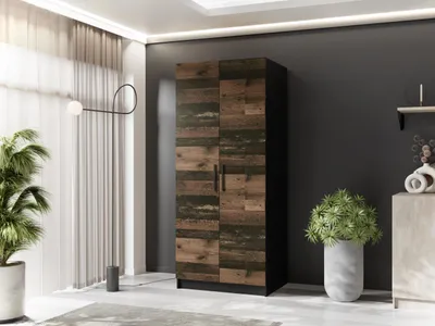 Produktbild von KIER FURNITURE  Drehtürenschrank - Kleiderschrank mit Kleiderstange  78x205x52,5 cm