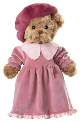 Produktbild von Bukowski Teddybär Helenka 35 cm braun/pink Stoffteddy