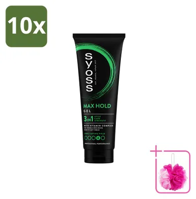 Obrázok produktu pre 10 kusov gélu na vlasy Syoss Max Hold – 250 ml – balenie s 10 kusmi