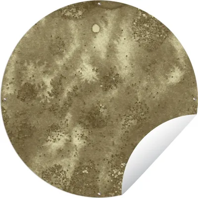 Produktbild von MuchoWow® Gartenposter Outdoor-Poster Rund Glitter - Gold - Abstrakt Ø 150 cm Gartendeko Rundes Poster draußen