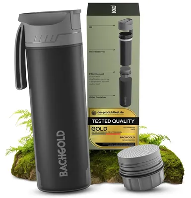 Produktbild von Wasserfilterflasche Wasserfilter Trinkflasche - Filterflasche - 23 fl oz - BPA-frei - Filter für 2500 Zyklen