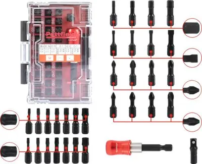 Produktbild von Bit Box 32-teilig S2 mit robuster Aufbewahrungsbox