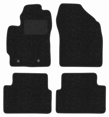 Image de Tapis de sol en moquette pour Toyota Auris I 2007-2012 (à hayon) – jeu 4 pièces, anthracite, sur mesure – Wielganizator ANTHRA