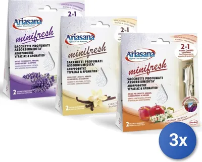 Produktbild von Ariasana 814410, Absorbierer (Nachfüllpackung), Feuchtigkeitsabsorbierer, Mehrfarbig, 2 m², 1 Monat( e), 2 Stück(e)
