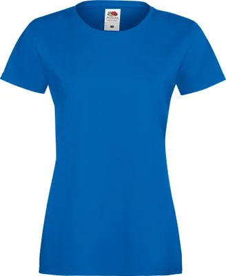 Immagine prodotto di Maglietta Fruit Of The Loom Lady-Fit Sofspun da donna, manica corta, girocollo RW3302 (S) (Royal Blue)
