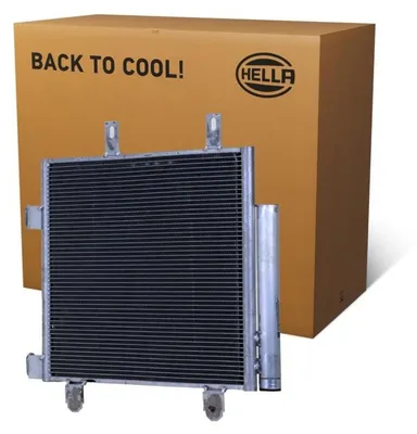 Immagine prodotto di Climatizzatore a condensatore con essiccatore Tubi di raffreddamento paralleli HELLA per CITROËN C1 e altri