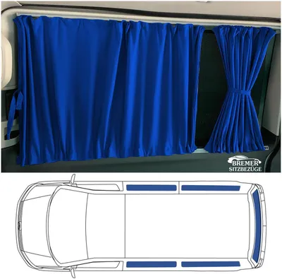 Produktbild von Maß Gardinen für Mercedes Vito Viano W639 L1 (702) in Blau