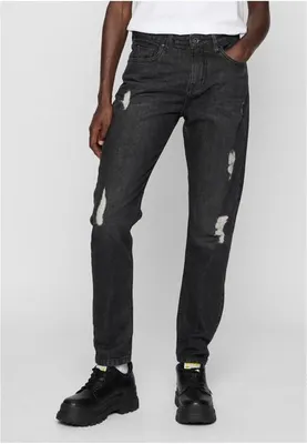 Obrázek produktu pro Dámské kalhoty Urban Classics Ladies Boyfriend Denim Pants black washed - 27