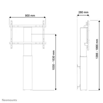Image de Neomounts PLASMA-W2250BLACK Neomounts BOS 42"-100" 1TFT Max.130KG schw (Speditionsversand)