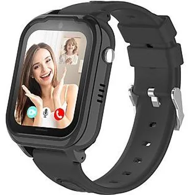 Produktbild von Protectly® 4G GPS Kinder Smartwatch – SOS-Taste – WhatsApp – Videoanruf – HD-Kamera – GPS Tracker Uhr