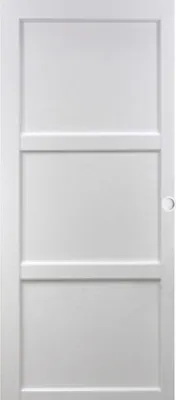 Immagine prodotto di Porta scorrevole Korya bianca a 3 ante H204 x L73 cm, conchiglie bianche Gd Menuiseries
