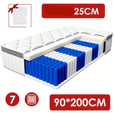 Immagine prodotto di Matras a molle insacchettate - Materasso a 7 zone - Materasso matrimoniale - Materasso a molle
