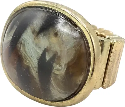 Produktbild von Ring MysticAura elastisch, mit großem Dekorteil von collezione alessandro