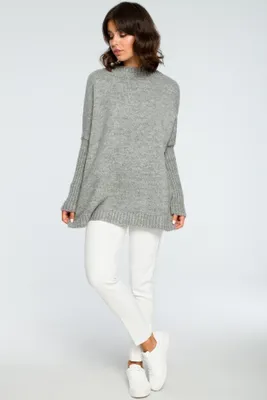 Produktbild von BeWear Klassischer Pullover für Frauen Ipheithe BK009 grau One size