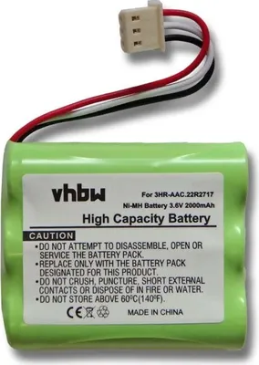 Produktbild von vhbw Akku Ersatz für IBM 44L0313, 42R5070, 22R2717, 3HR-AAC für Raid-Controller (2000 mAh, 3,6 V, NiMH)