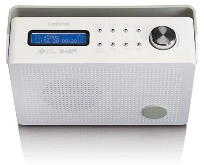 Zdjęcie produktu dla Lenco PDR-030WH - Przenośne radio DAB+/FM z funkcją budzika - Biały