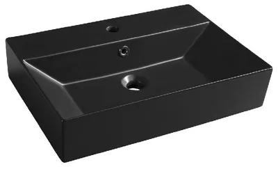 Obrázek produktu pro SISTEMA keramické umyvadlo 60x42cm, černá matná