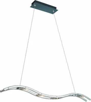 Produktbild von Massive Pendelleuchte 403871110, Flexible Halterung, Chrom, Transparent, Metall, Glas, Schlafzimmer, Wohnzimmer