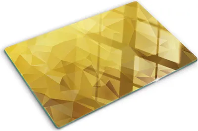 Produktbild von Tulup Glas Herdabdeckplatte - 80x52 cm - Glaskeramikkochfeld-Abdeckung Spritzschutz Glasabdeckplatte - Einteilig - Kunst: Modern & Klassisch - Abstrakt - Gelb
