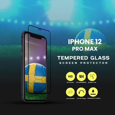 Produktbild von 1-Pack 12 Pro Max Displayschutzfolie - Gehärtetes Glas 9H - Super Qualität 3D